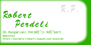 robert perdeli business card